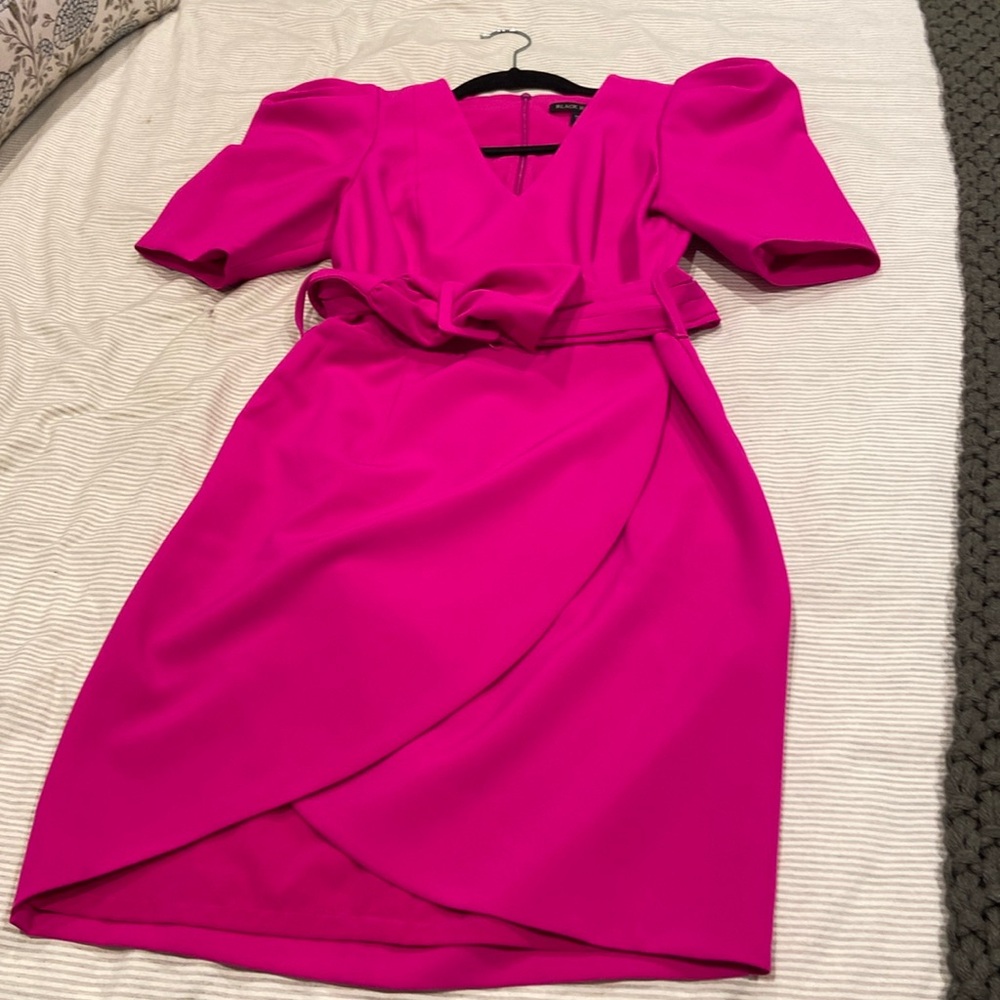 Hit pink Black Halo dress